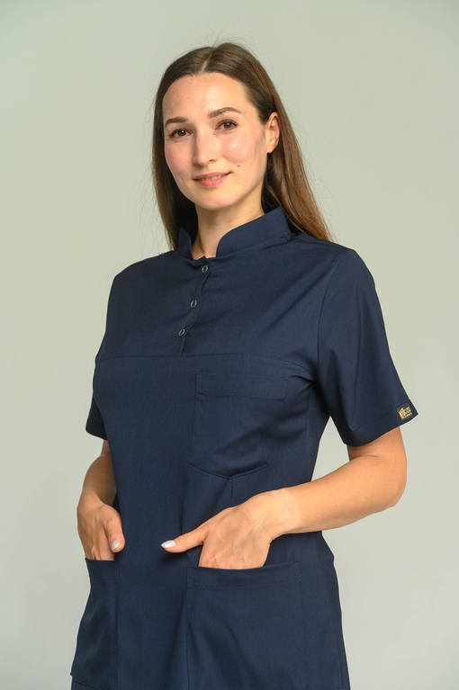 Костюм Lycra Hijab Корот/рукав Темно-синий (Lazivert) XXS